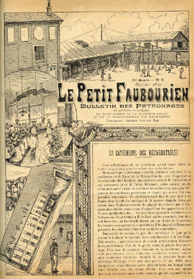 Couverture du journal "Le Petit Faubourien" de février 1899