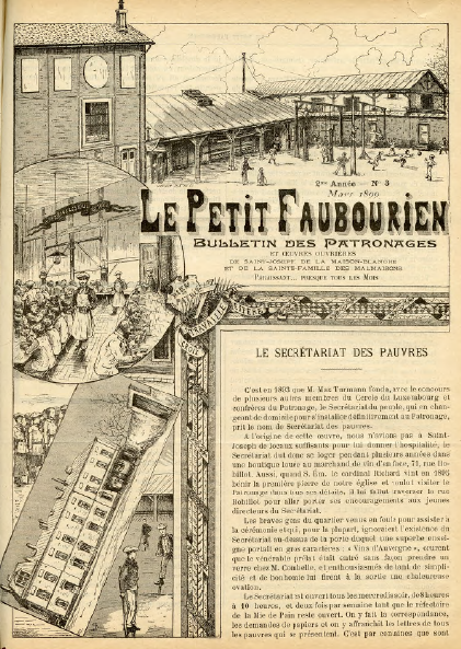Couverture du journal "Le Petit Faubourien" de mars 1899